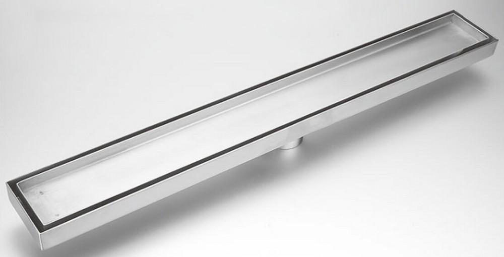 Трап линейный 600 x 70 мм D. 50 x 90° TILE INSERT (без решетки, под плитку) FLH40-A2 С16 комплект UNIPLAST