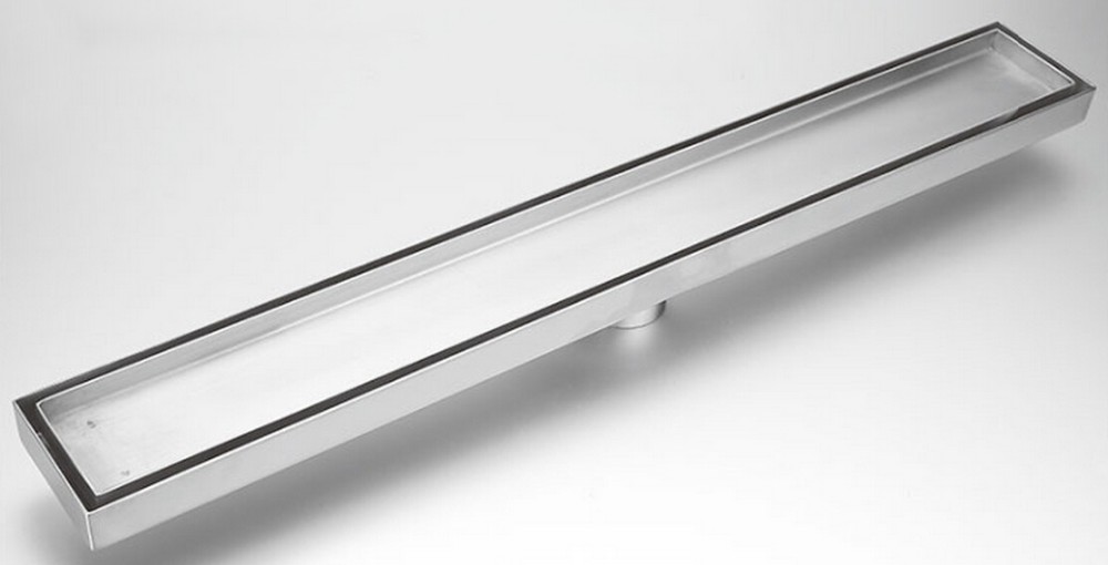 Rigola de dus lineara set 600 x 70 mm D. 50 x 90° TILE INSERT (fara grilar, sub teracota) FLH40-A2 С16  UNIPLAST