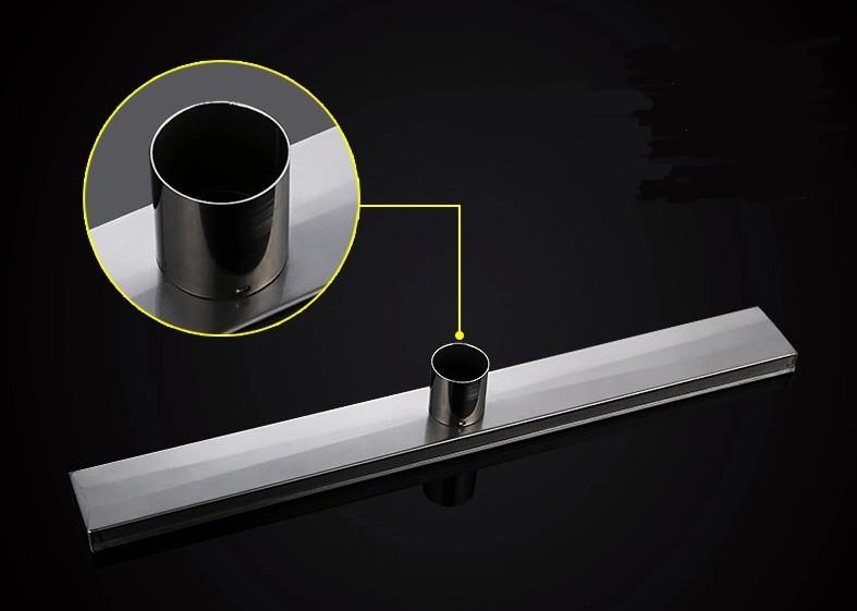 Трап линейный 600 x 70 мм D. 50 x 90° TILE INSERT (без решетки, под плитку) FLH40-A2 С16 комплект UNIPLAST