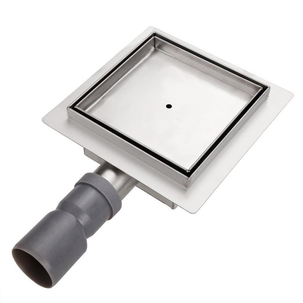 Rigola de dus patrata, set D. 40 x 90° S07 TILE INSERT (inox) 150 x 150 x 67 mm  UNIPLAST