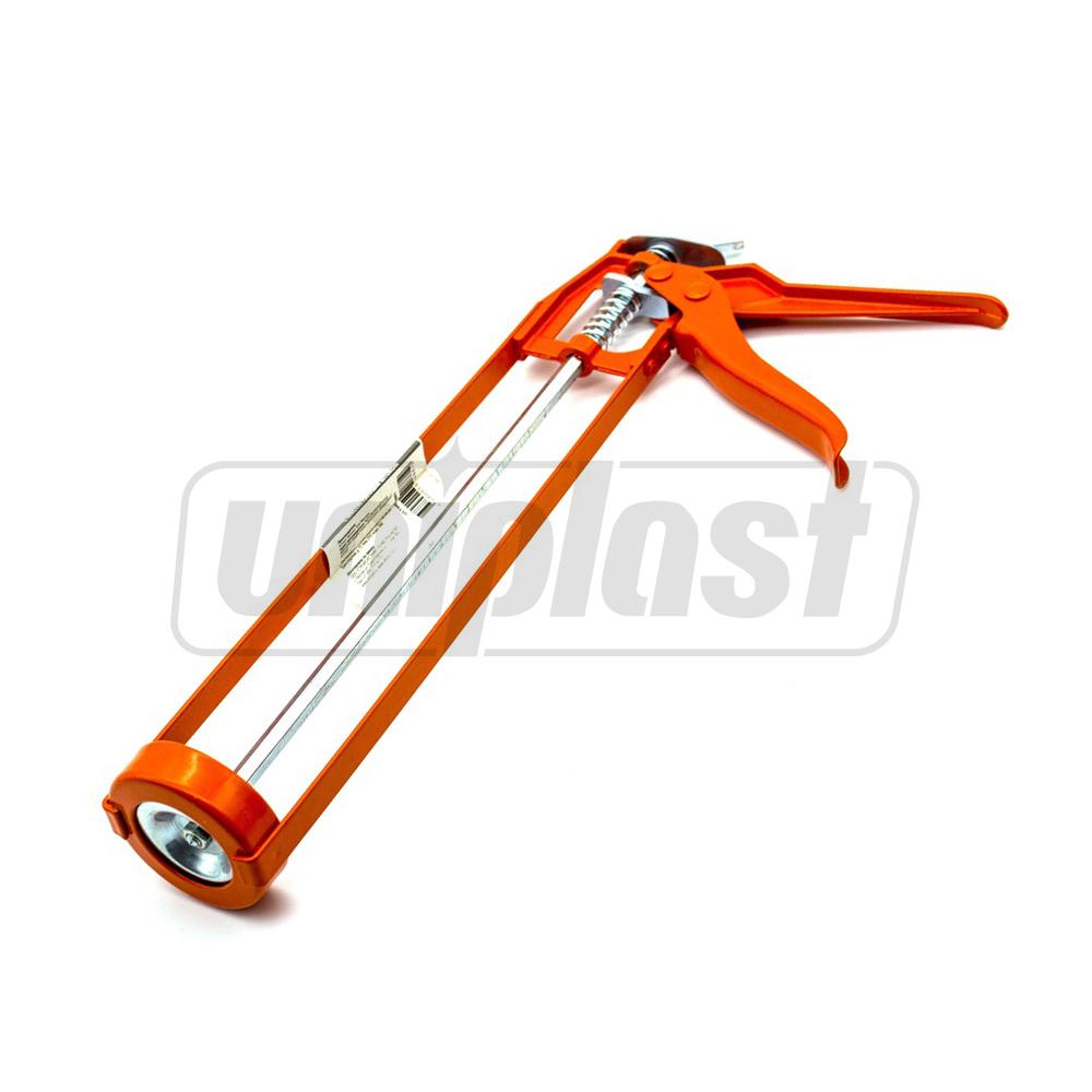 Пистолет для герметика 9" 340/190 мм, открытый алюминиевый корпус Pro HARDEN