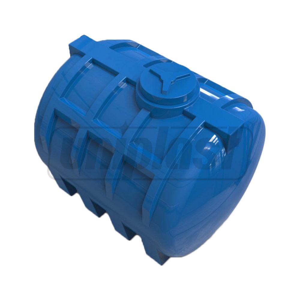 Емкость 3000 л горизонтальная, овальная (синяя) + штуцер D. 1", усиленная (с ребром жесткости) 189x148x152 см