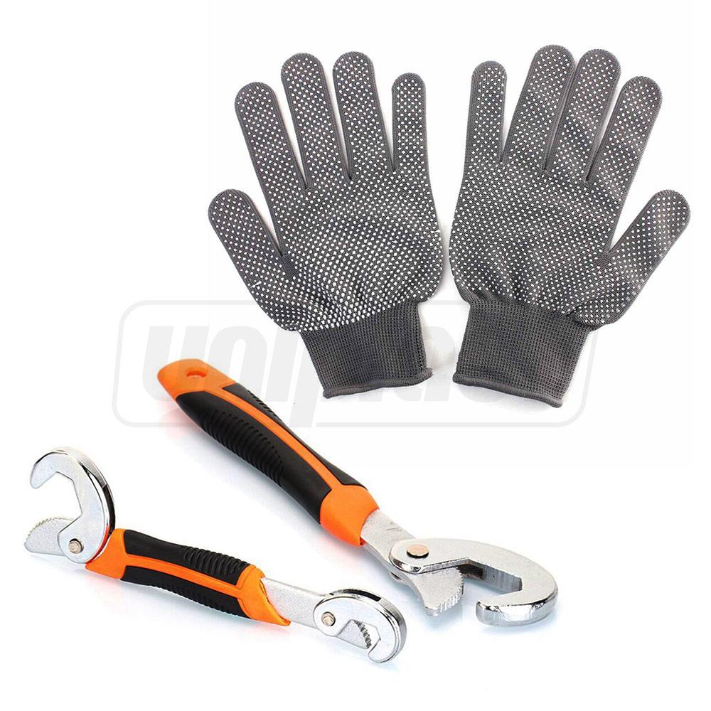 Ключ универсальный самозажимной с крючком, двухсторонний 9-32 мм (2 шт., перчатки в комплекте) Pro  HARDEN