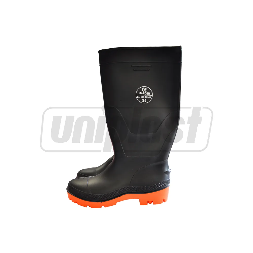 Cizme cauciuc de protectie m.46 (negre) Industrial  HARDEN