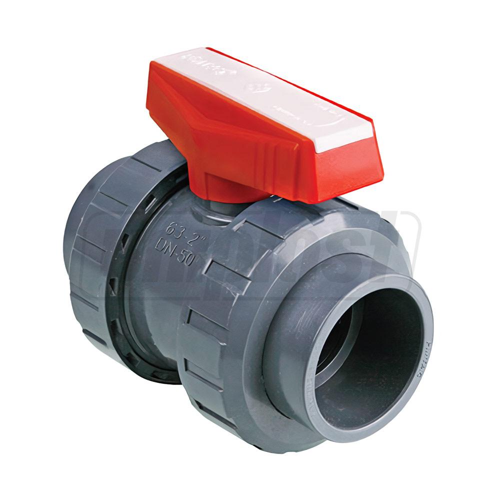 Robinet bila PVC lipire pentru acid D. 75 Art. 205000752  PIMTAS