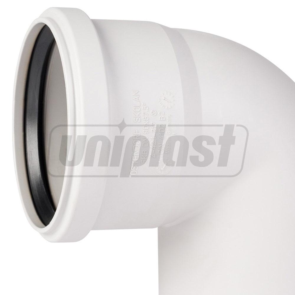 Отвод ПП D.110 / 87(90)° Skolan Safe® Os-335140 OSTENDORF