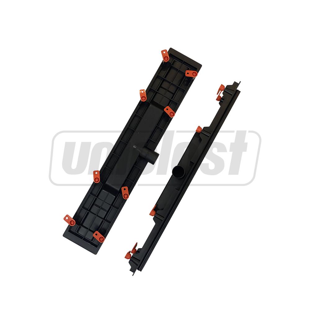 Трап линейный 650 x 60 мм D. 40 x 90° HARMONY BLACK комплект  CHUDEJ