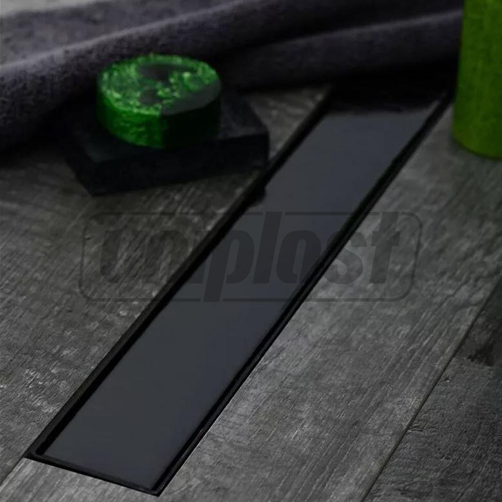 Трап линейный 750 x 60 мм D. 40 x 90° KLASIK BLACK комплект CHUDEJ
