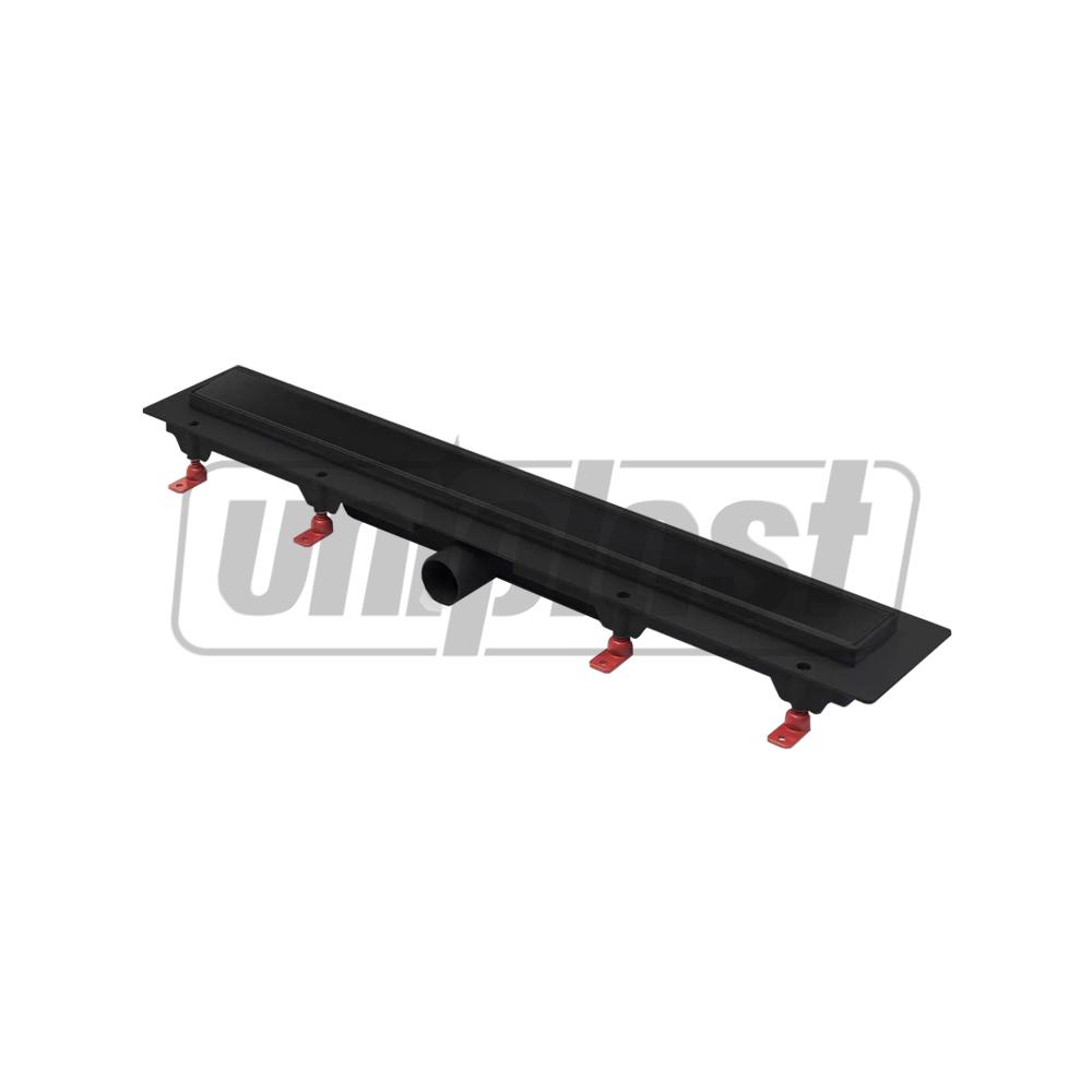 Трап линейный 750 x 60 мм D. 40 x 90° KLASIK BLACK комплект CHUDEJ