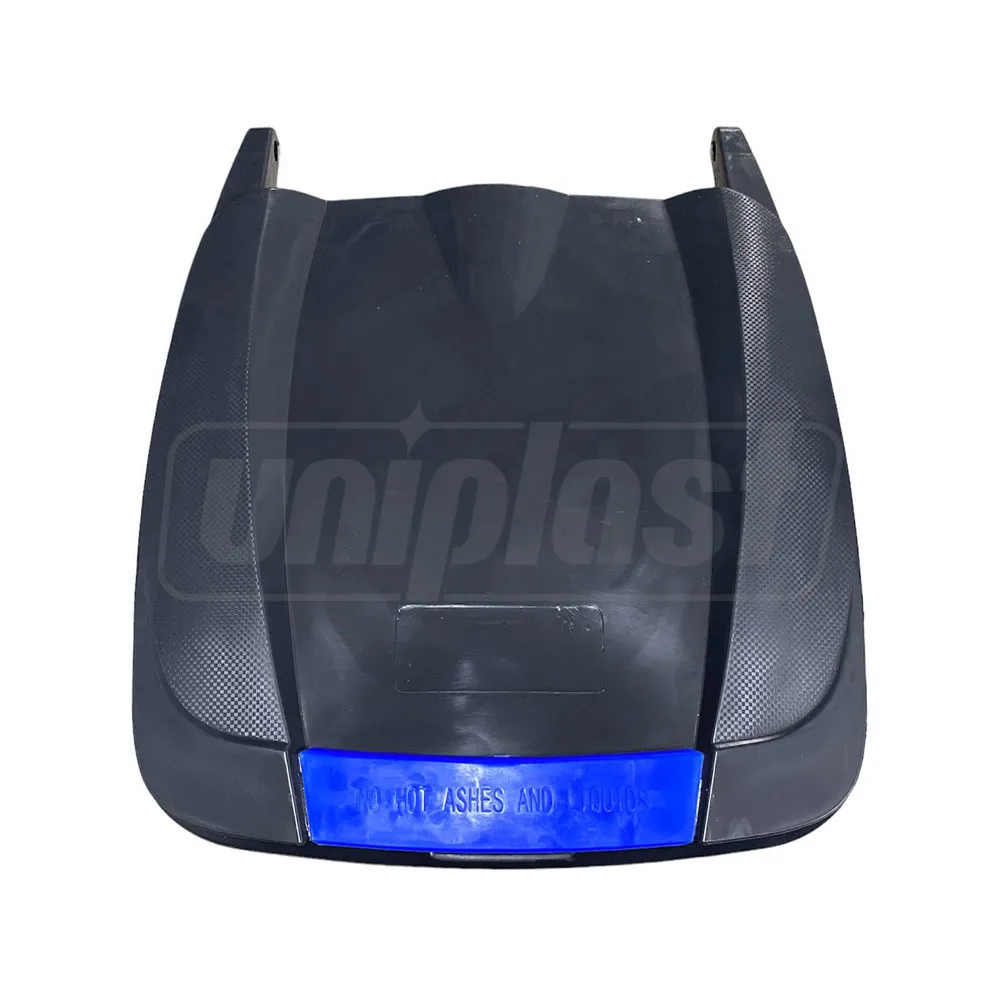 Крышка мусорного бака 120 л (черная) UNI