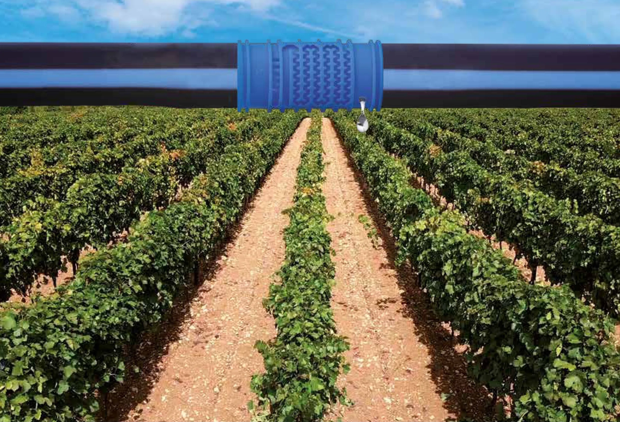 Трубка для капельного орошения D. 20, 20 см, 45 mil, 2 LPH GOLD-DRIP® SUPER  PLASTIC-PUGLIA