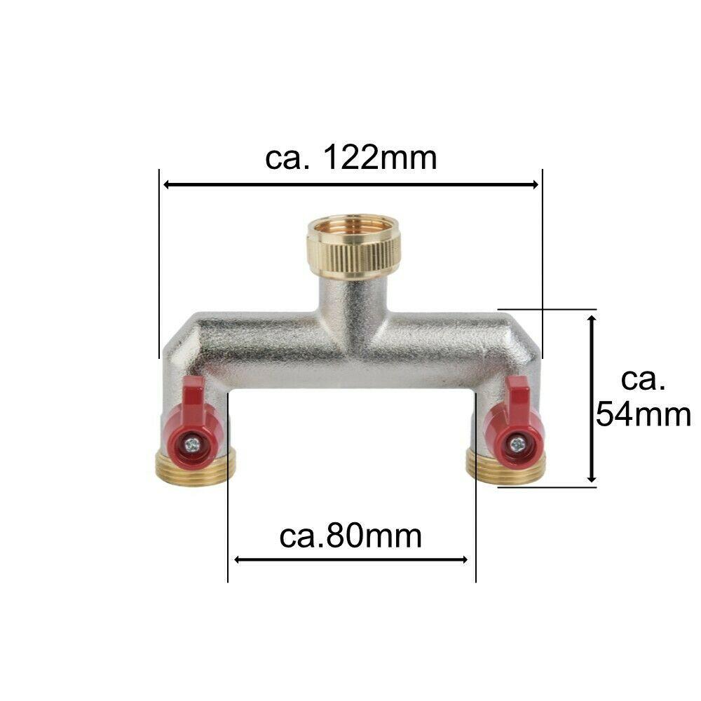 Distribuitor alama 2 cai D. 3/4" FI x 3/4" FE robinet bila BR-3034  BRADAS