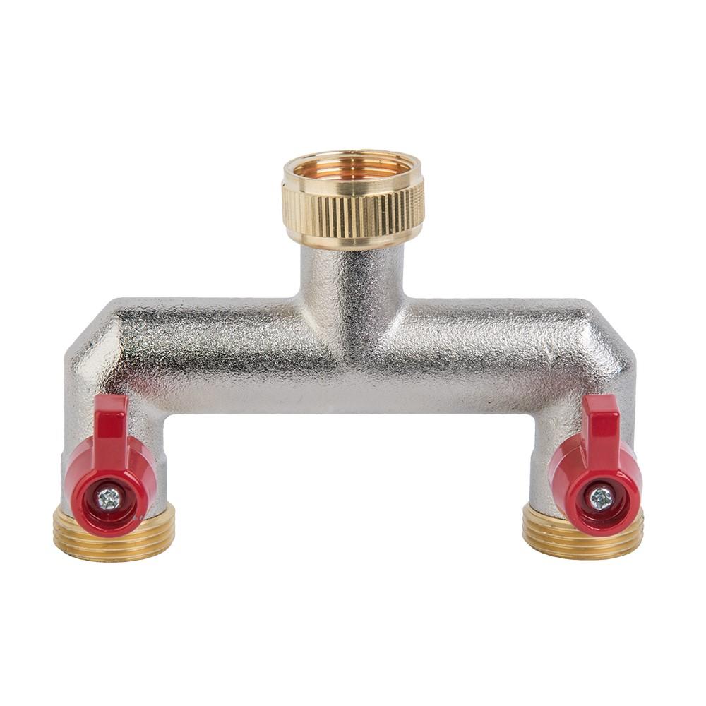 Distribuitor alama 2 cai D. 3/4" FI x 3/4" FE robinet bila BR-3034  BRADAS