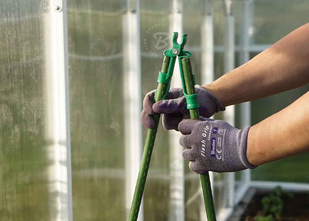 Опора для растениий 0.8 x 100 см металл в пластике (зеленый) TYP08100 BRADAS