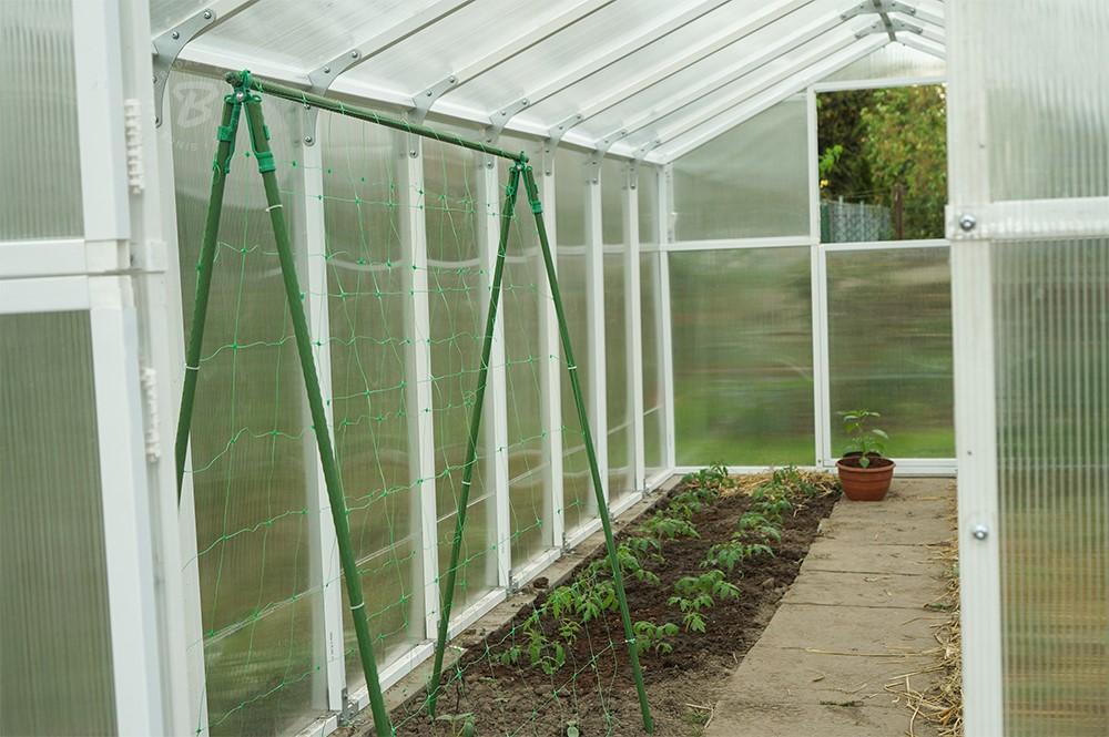 Suport plante de gradina 2.0 x 180 cm din otel plasticat (verde) TYP20180 BRADAS