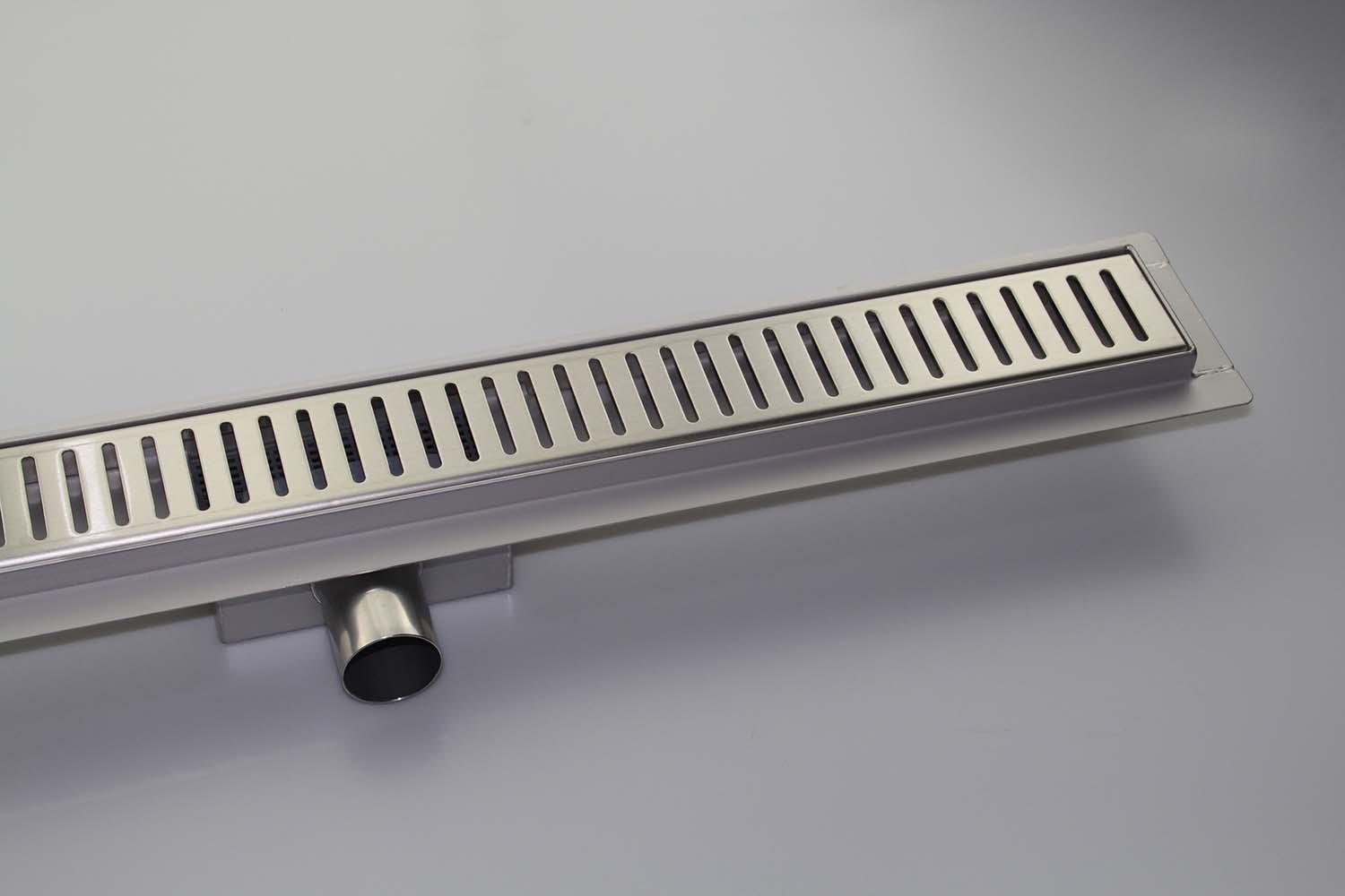 Rigola de dus lineara set 600 x 70 mm D. 50 x 90° STEP (Gratar clasic) FLH40-A2 С07 UNIPLAST
