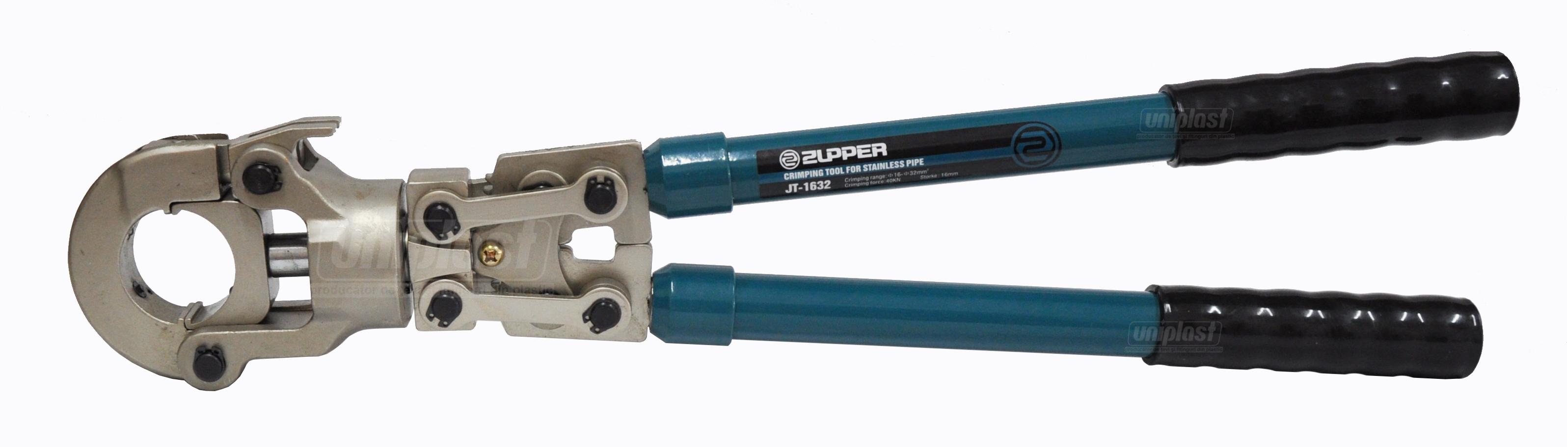 Cleste in trusa pentru sertizat tevi PEX-AL-PEX TH JT-1632 D. 16-20-26-32  ZUPPER