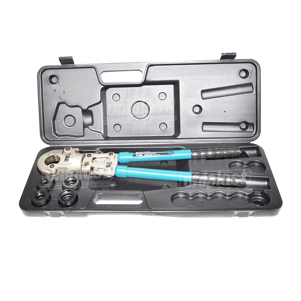Cleste in trusa pentru sertizat tevi PEX-AL-PEX TH JT-1632 D. 16-20-26-32 ZUPPER
