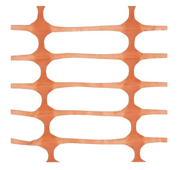 Plasa delimitare lucrari in constructii HDPE ORANGE BARRIER NET 100 g/m², celula 90 mm x 26 mm, rola (1 m x 30 m) AS-BR10090261030 BRADAS