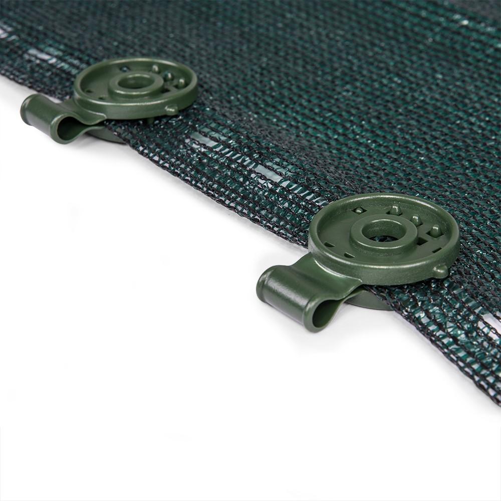 Clips plastic pentru plasa umbrire rotund (verde) BCK4-GR-L  BRADAS