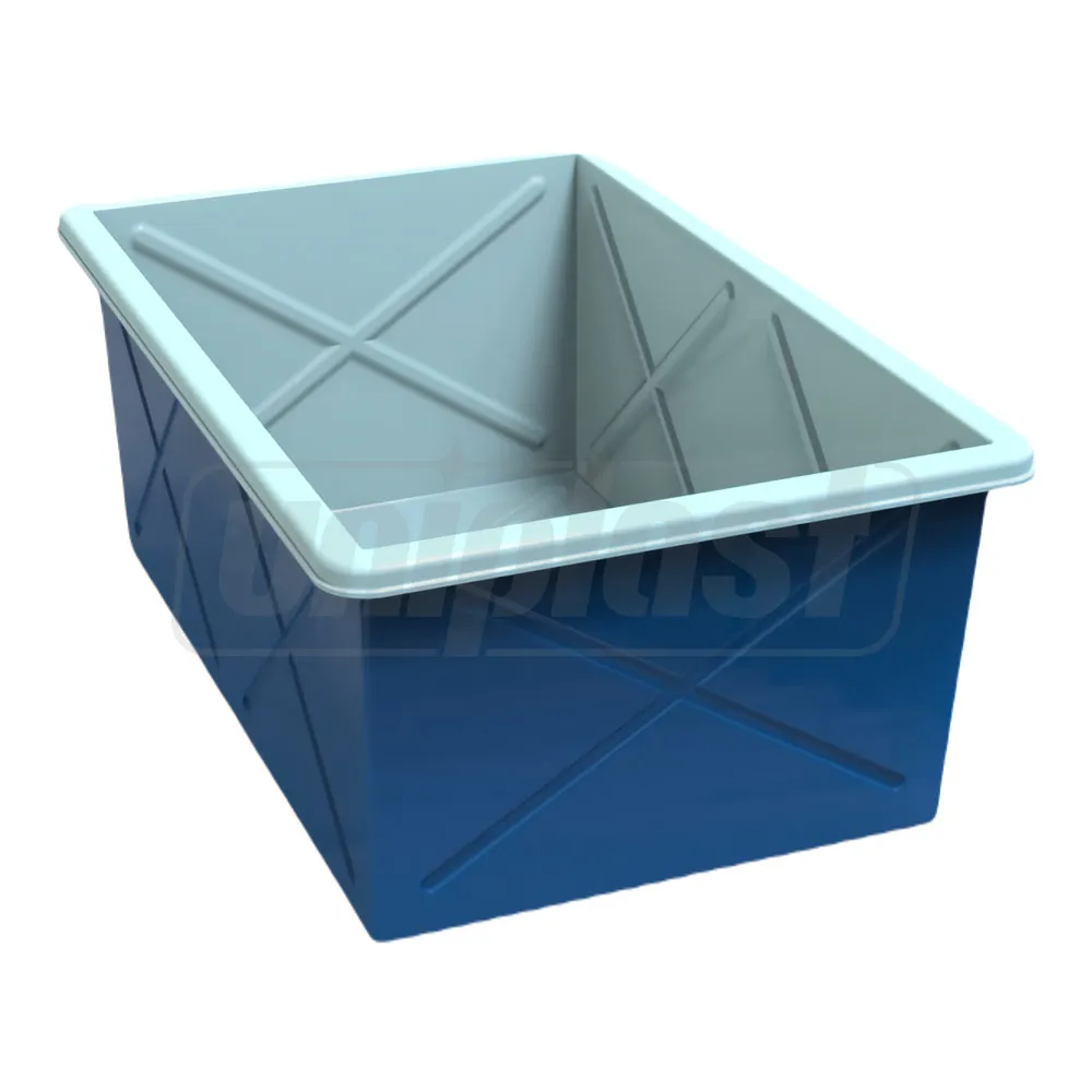 Rezervor apa dreptunghiular, cu doua straturi, fara capac 350 L (120x80x50 cm)