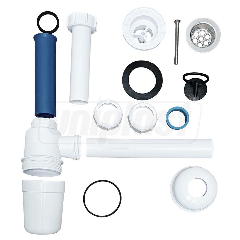 Сифон для умывальника D. 1.1/4" x 32 (белый) HC1L-J  MCALPINE