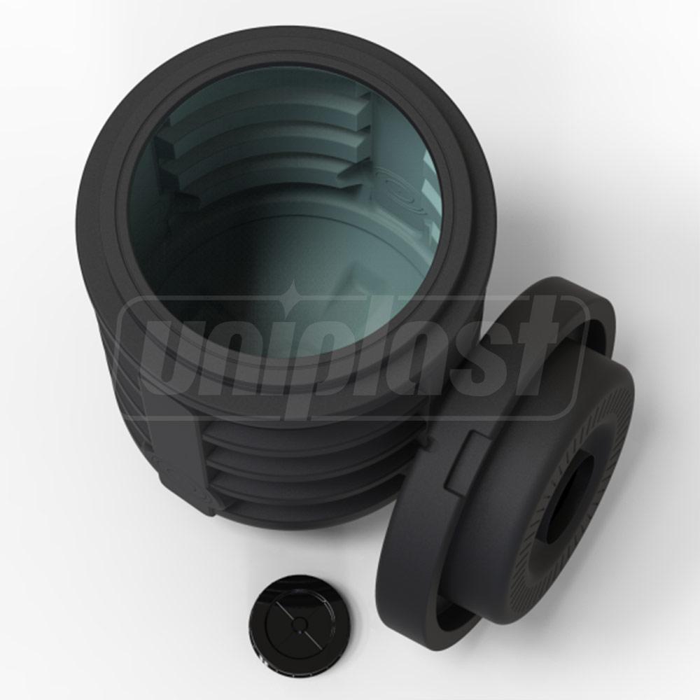 Camin PE Apometru D. 560 H=800 mm B (V=155 L) cu capac (neechipat) EP (UA)