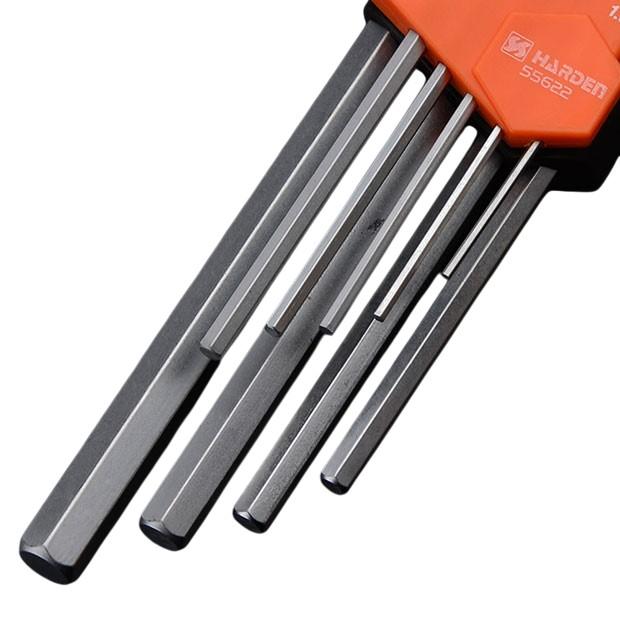 Набор шестигранных Г-образных ключей - 9 шт. (1.5-10 мм) Pro  HARDEN