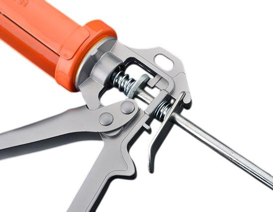 Pistol pentru silicon 9" 325/210 mm, otel, semideschis Pro HARDEN