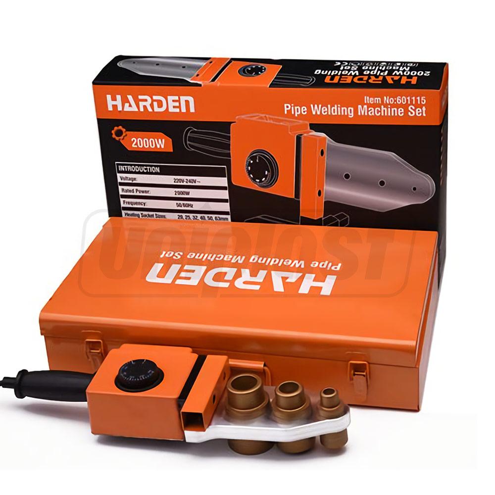 Аппарат для сварки ППР (ПЭ, ПЭ-РТ) D. 20-63, 700 W / 2000 W (+ ножницы, перчатки, насадки, рулетка, ключ, отвертка) Industrial HARDEN
