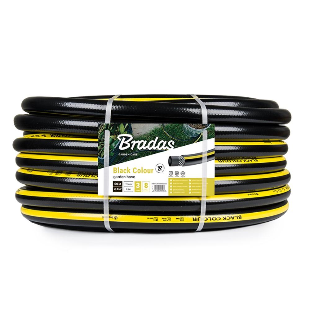 Шланг Black Colour D. 3/4" 8 bar поливочный WBC3/450  BRADAS L=50 м