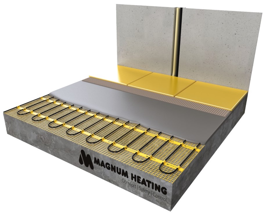 Мат нагревательный, двужильный (электрический, теплый пол) 300 W 2 м² Export mg2300  MAGNUM