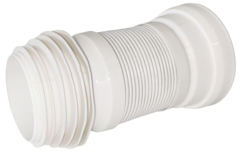 Racord WC flexibil extensibil, insertie inox cu manson D.110 L=60 mm METLINE