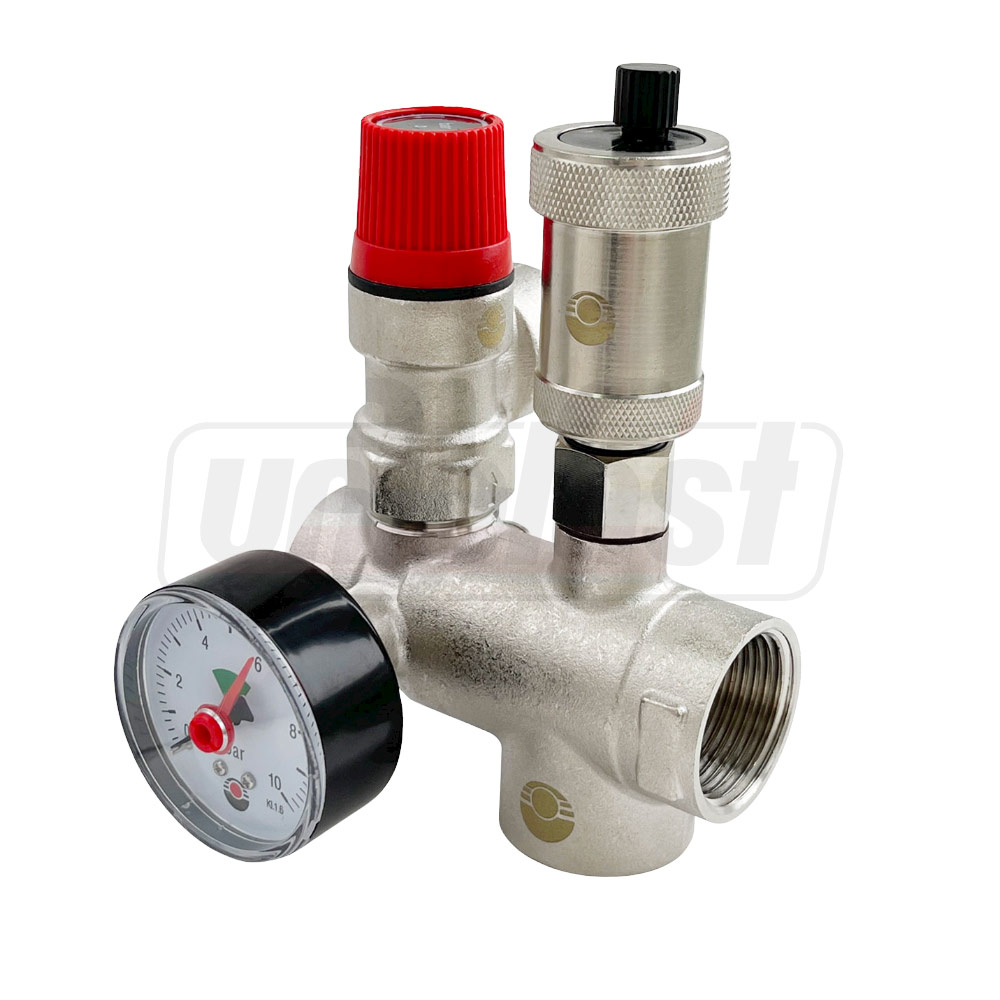 Группа безопасности котла D. 1" М (Предохранительная система)  6 bar / 100°C  VALFEX SC