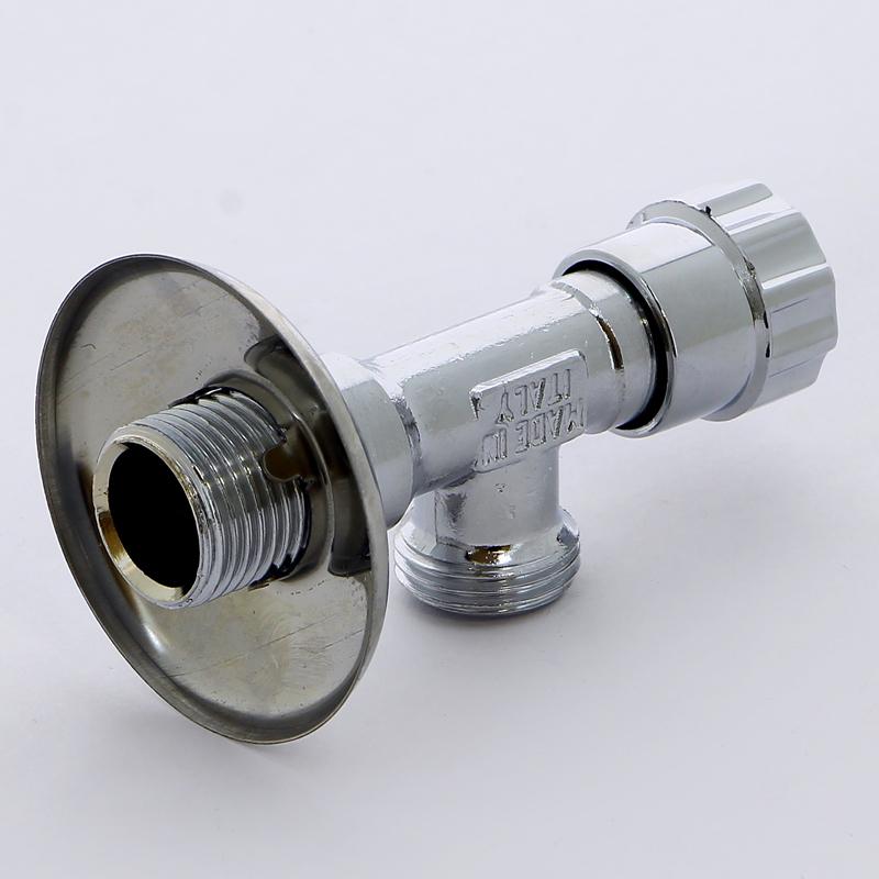 Robinet coltar cu ventil D. 1/2" x 3/8" FE/FE PN16 alama cromata cu reflector 348SD  ITAP