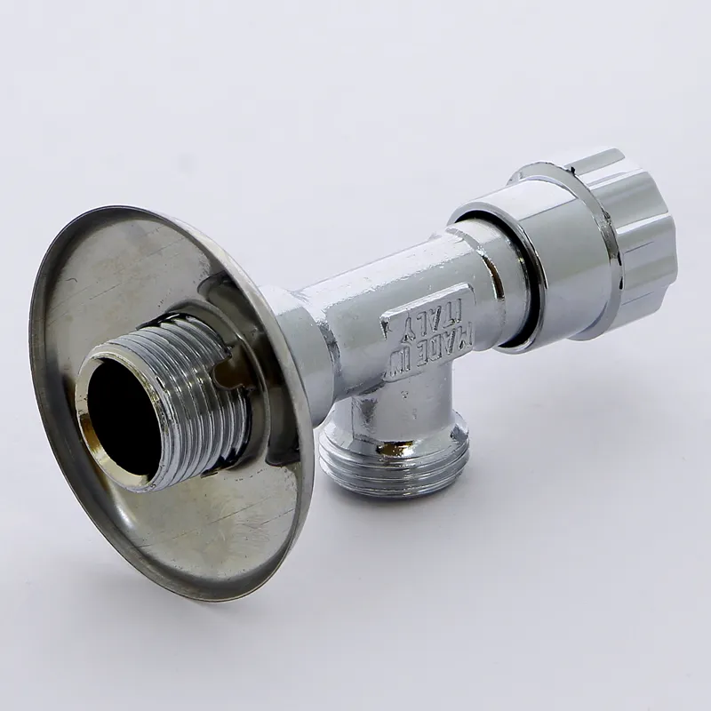 Кран угловой вентильный D. 1/2" x 3/8" П/П PN16 латунь хромированная, с отражателем 348SD  ITAP