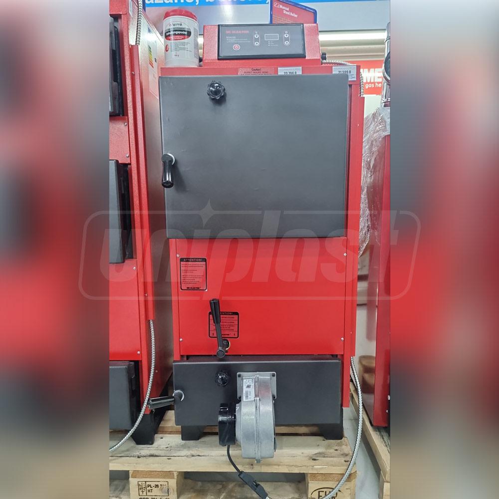 Cazan pe combustibil solid din otel 18MKK 22 kW, 220 m² (lemne, carbune, seminte), L=900 mm, W=600 mm  MAKTEK