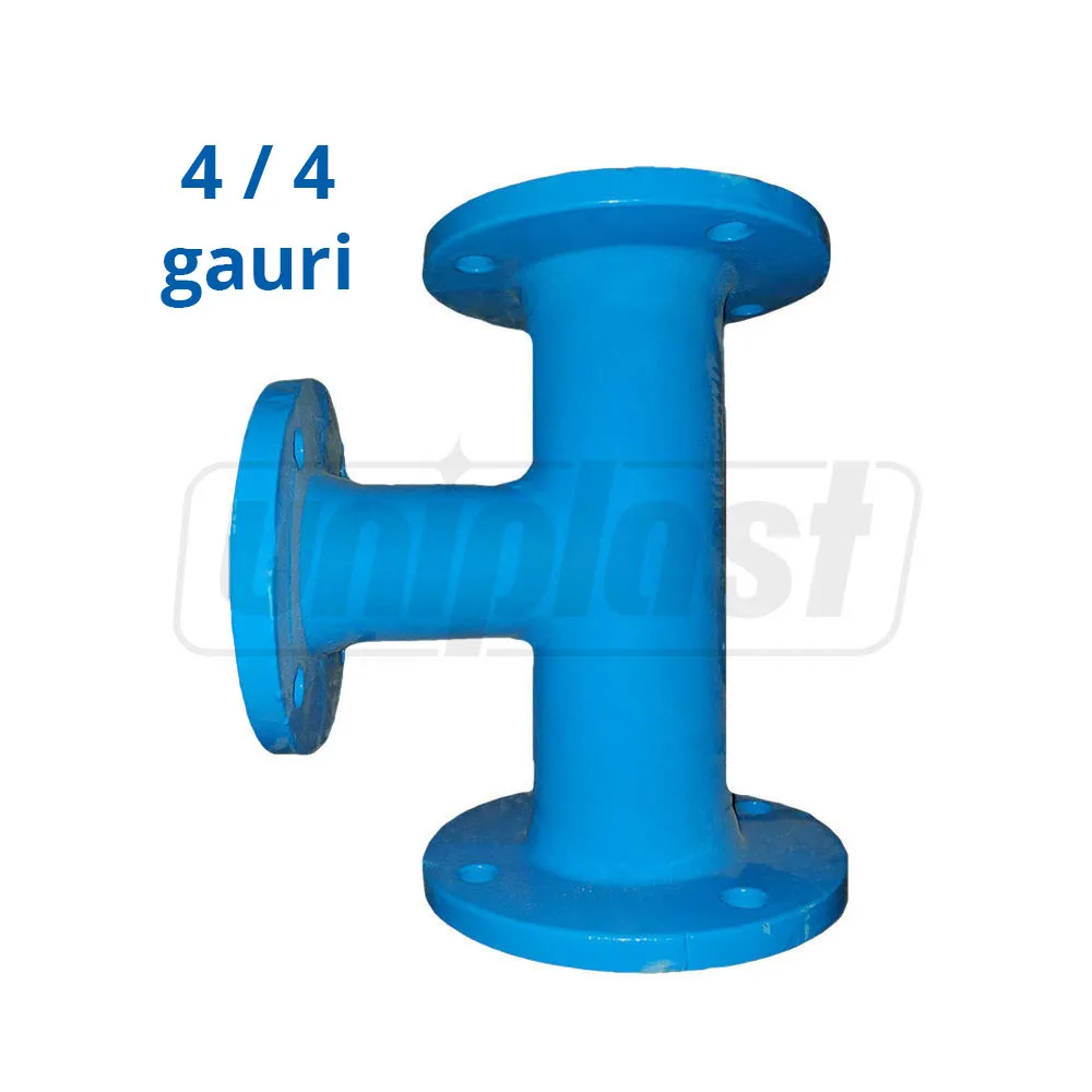 Teu fonta cu flanse  D.100 PN10 L=360 mm (8 gauri)  BLUCAST