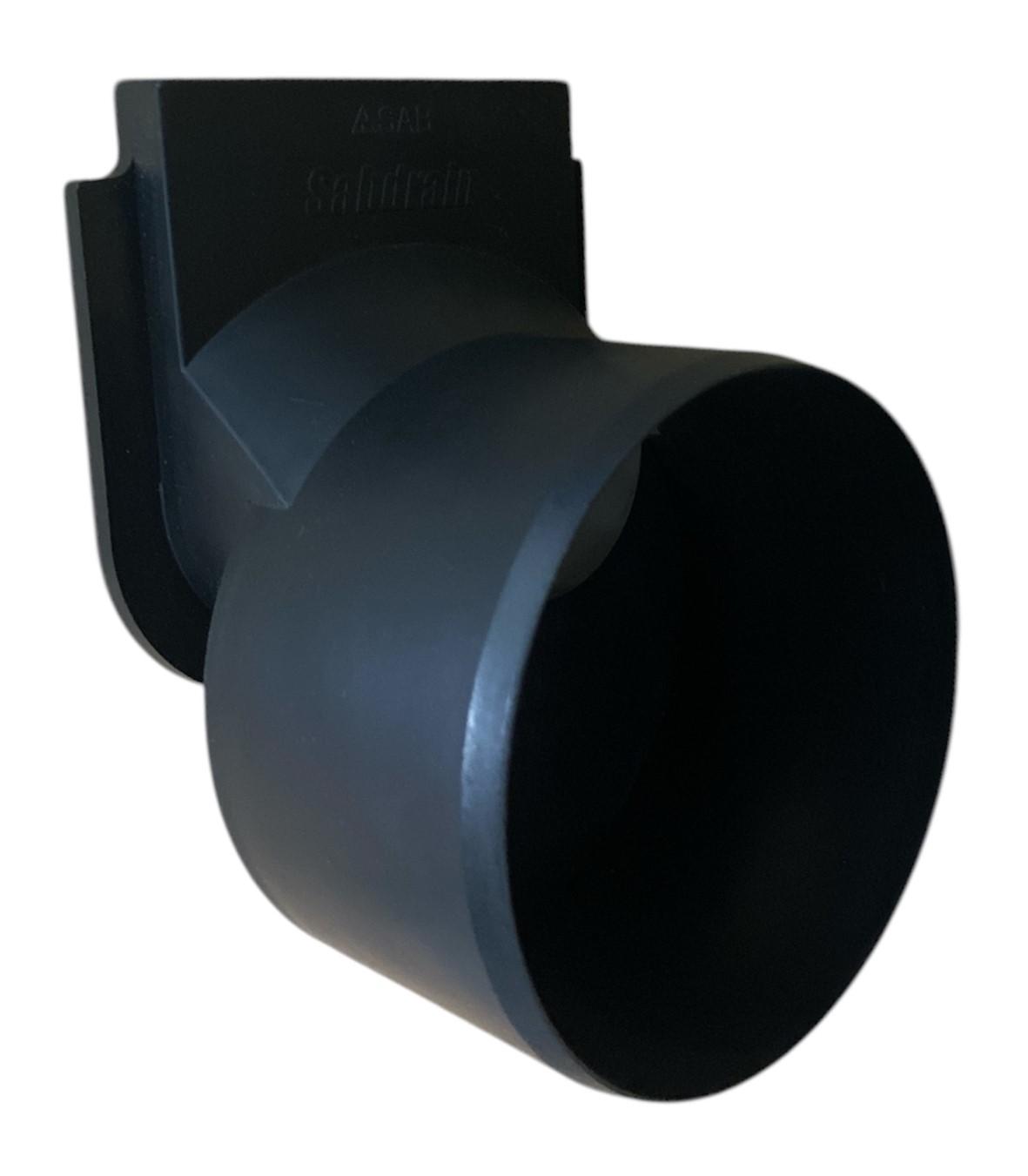 Dop-reductie excentrica pentru rigola PP 100x100 mm D.110 (Art. 50061010110)  SAB