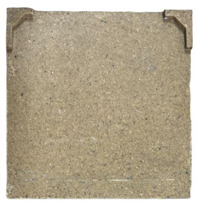 Set placa (2 buc.) capat fibrobeton 300x300 mm D.160 PVC pentru rigole 1000x300x300 mm (set 1 buc. exterioara + 1 buc. interioara) TR