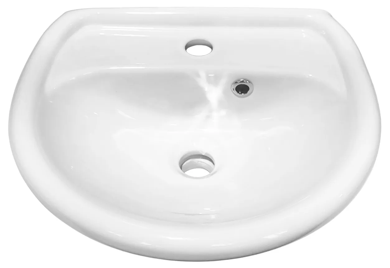 Умывальник без пьедестала полукруглый 450 x 375 x 165 мм LISSA EGE VITRIFIYE