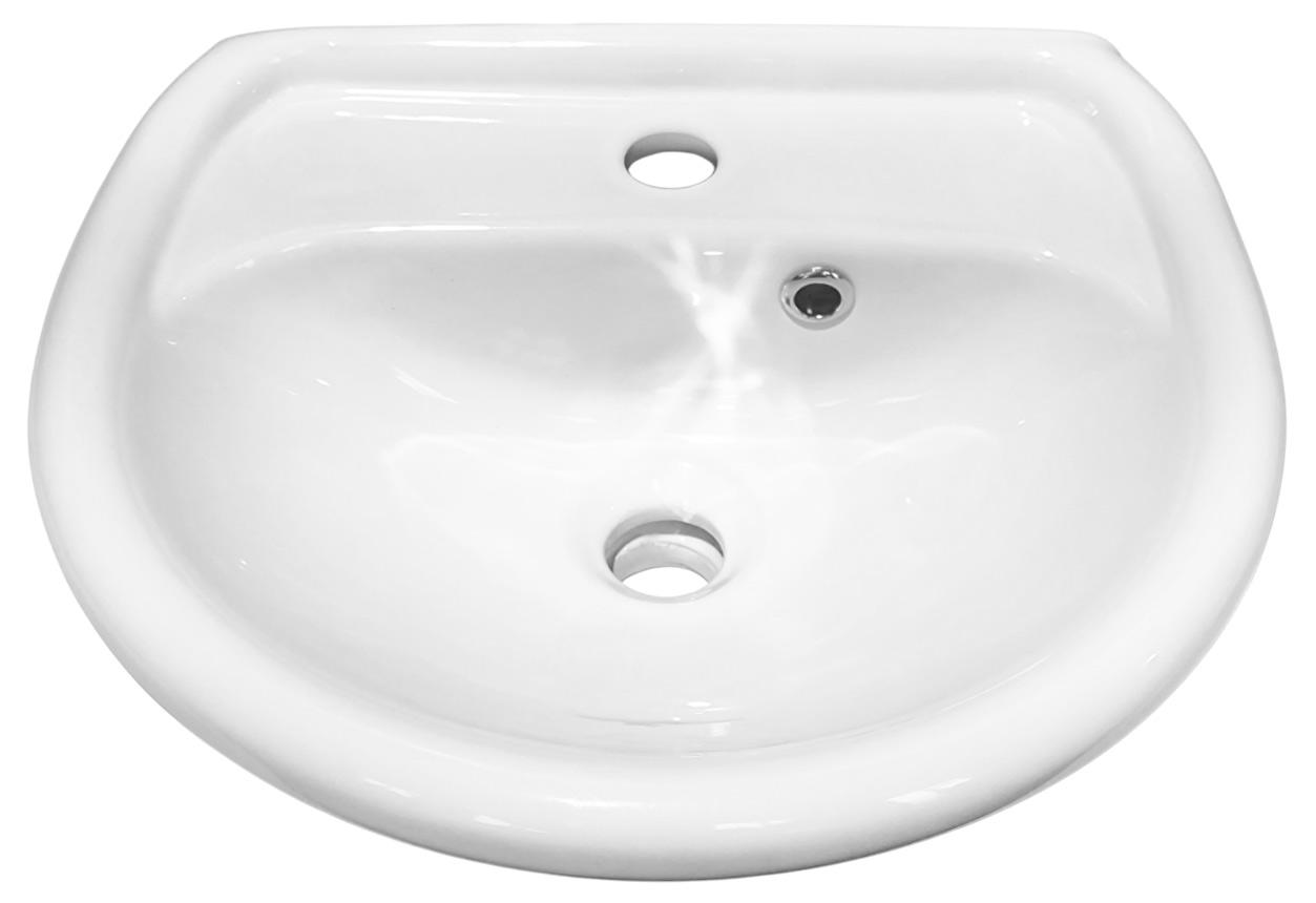 Lavoar fara piedestal semirotund 450 x 375 x 165 mm LISSA  EGE VITRIFIYE