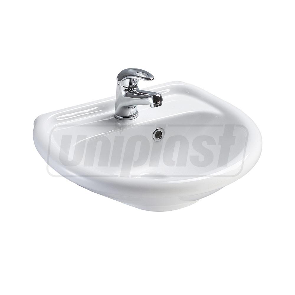 Lavoar fara piedestal semirotund 450 x 375 x 165 mm LISSA  EGE VITRIFIYE