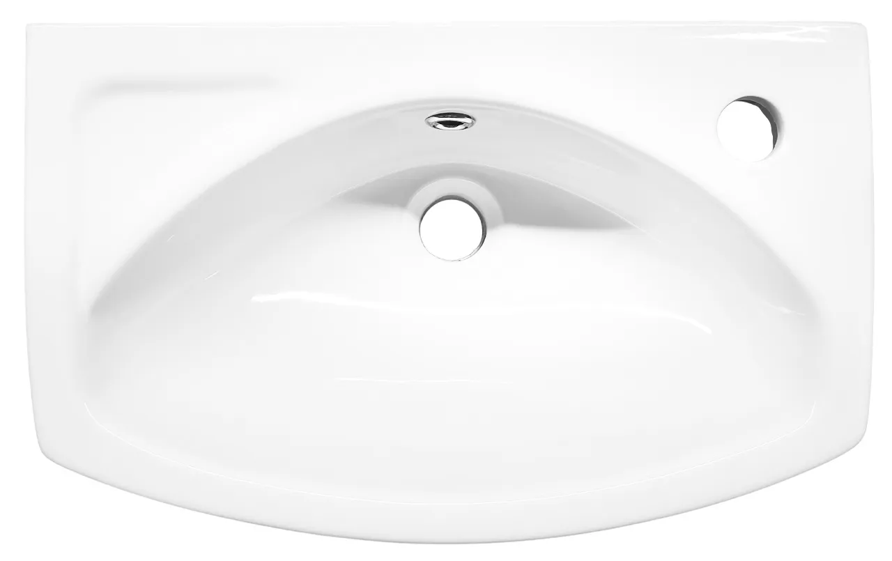 Lavoar dreptunghiular 450 x 280 x 103 mm (orificiu pentru baterie în dreapta) LISSA  EGE VITRIFIYE