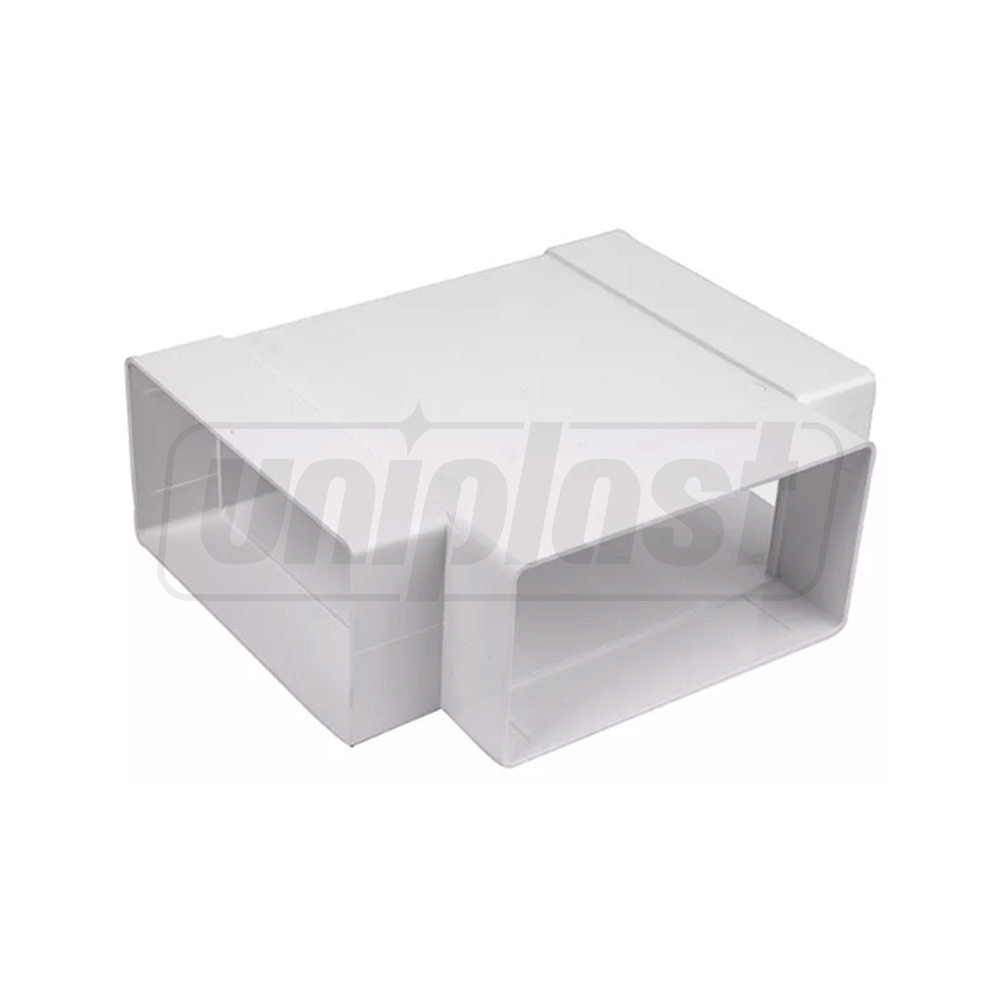 Teu pentru tub plat de ventilatie din plastic 55 x 110 mm (511)  ERA