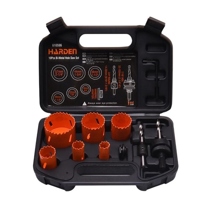 Set carote lemn 10 piese (19-57 mm) Industrial HARDEN