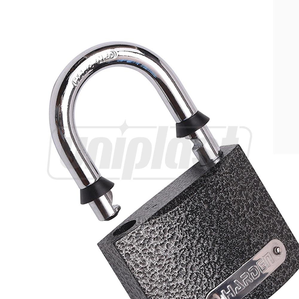 Замок навесной 63 мм, 63 x 83 мм (цилиндр-латунь)  HARDEN