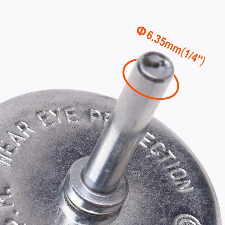 Щетка дисковая из латунированной витой проволоки  75 мм для УШМ Pro  HARDEN