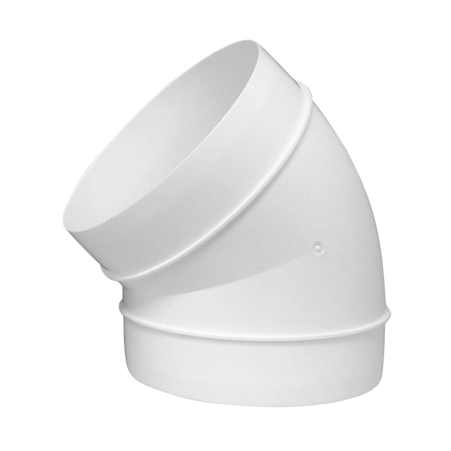 Cot pentru tub rotund de ventilatie din plastic D.100 x 45° AL100-45  EUROPLAST