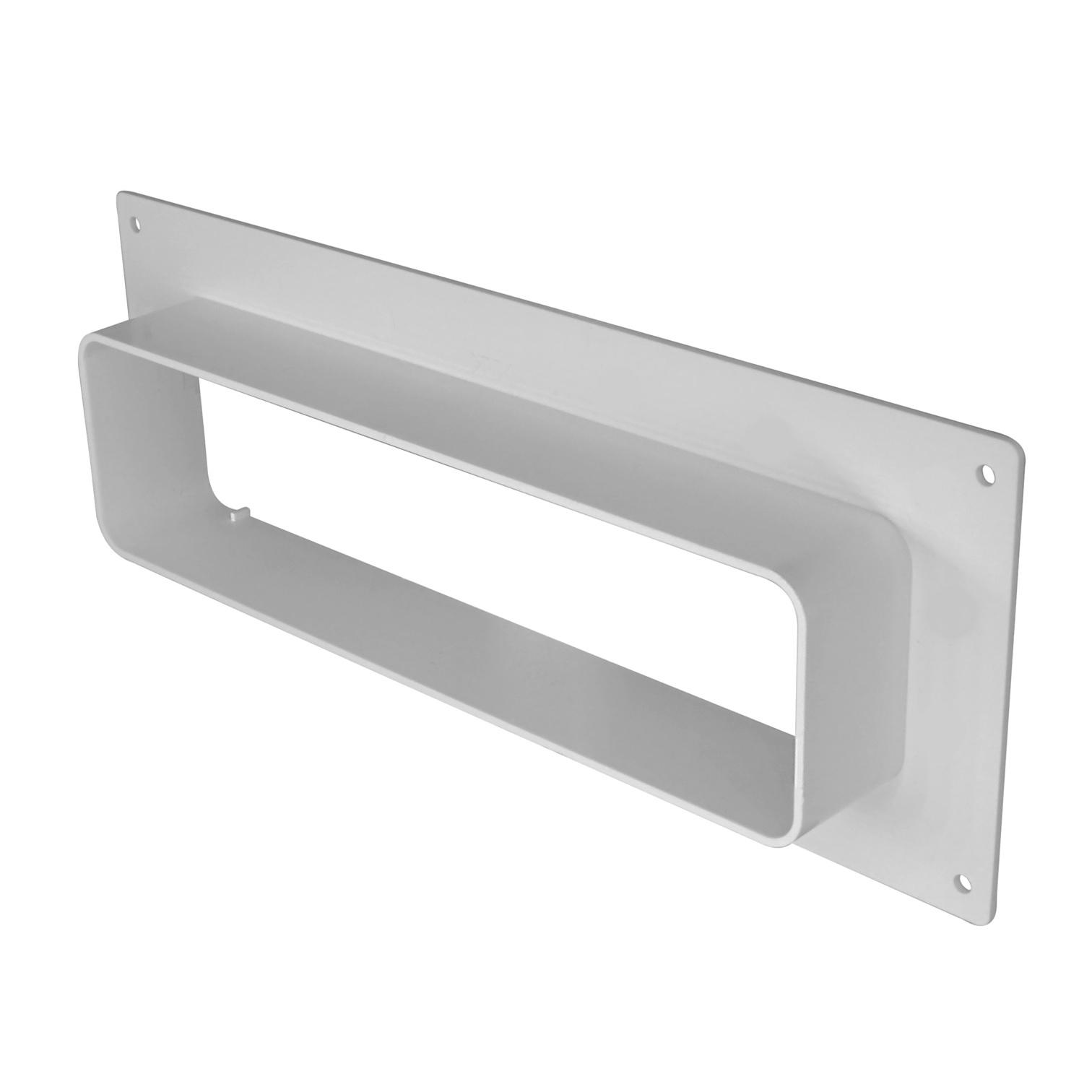 Placa fixare perete cu flansa din plastic pentru tub plat de ventilatie 220 x 55 / 270 x 105 mm KFF25  EUROPLAST